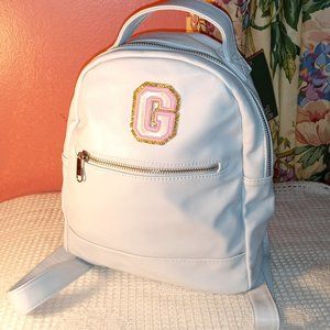 Wild Fable Mini Baby Blue Dome Backpack with a Purple trimmed in Gold (G)